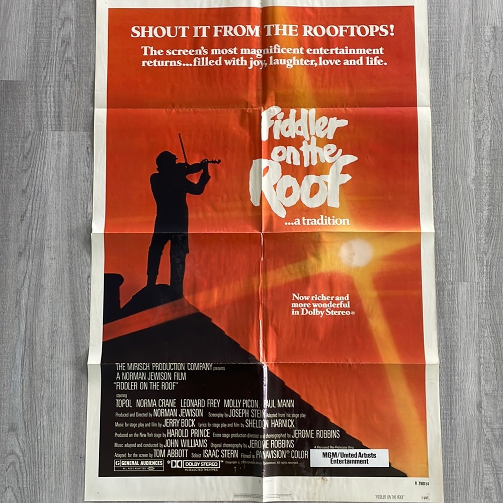 Fiddler on the Roof original movie poster